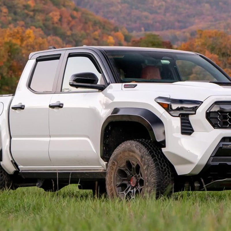 Cxdar Window Rain Guards Visors Shield for 2022-2026 Toyota Tundra Double Cab, Out-Channel Window Vent Wind Shades Deflectors for 22-26 Tundra Extended Cab - Image 2